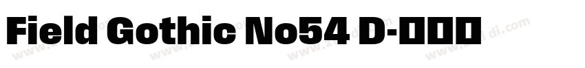 Field Gothic No54 D字体转换